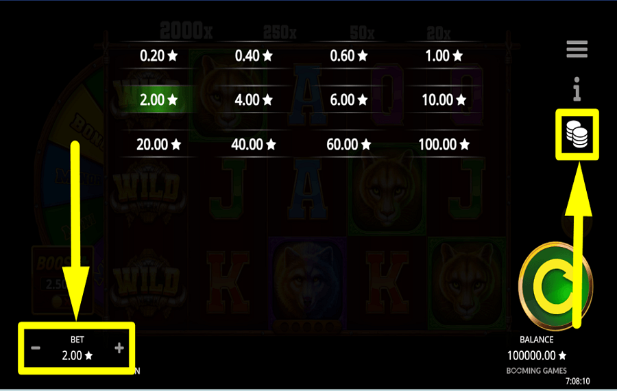 Ultra Buffalo Hold and Win AJUSTER LE PIÉTON.