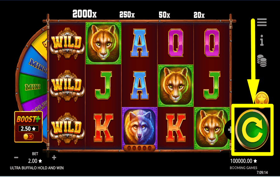 Ultra Buffalo Hold and Win TENTATIVE DE GAGNER.