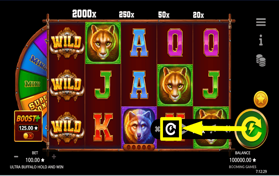 Ultra Buffalo Hold and Win ACCÉLÉRER LE JEU.