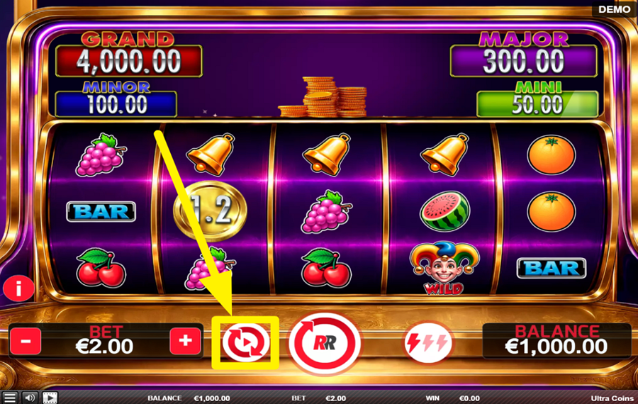 Ultra Coins 自動脱水を選択してください。