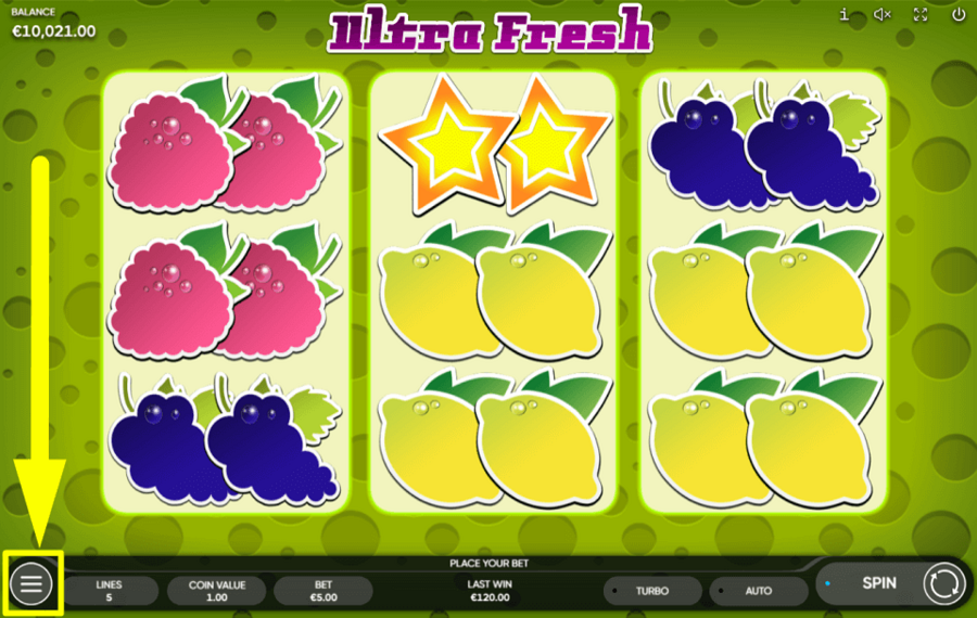 Ultra Fresh OUVREZ LE MENU PARAMÈTRES.