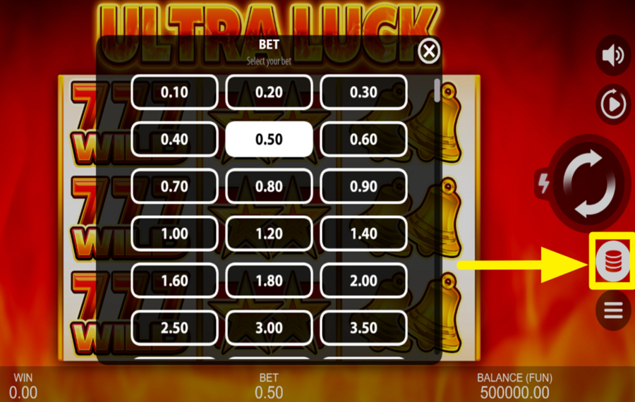 Ultra Luck DEFINISCI LA TUA PUNTATA.