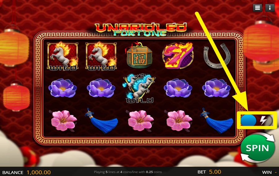 Unbridled Fortune QUICKEN THE GAME ANIMATIONS.