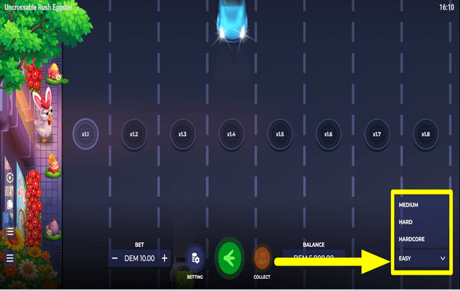 Uncrossable Rush Eggster MAÎTRISEZ LA VOLATILITÉ.