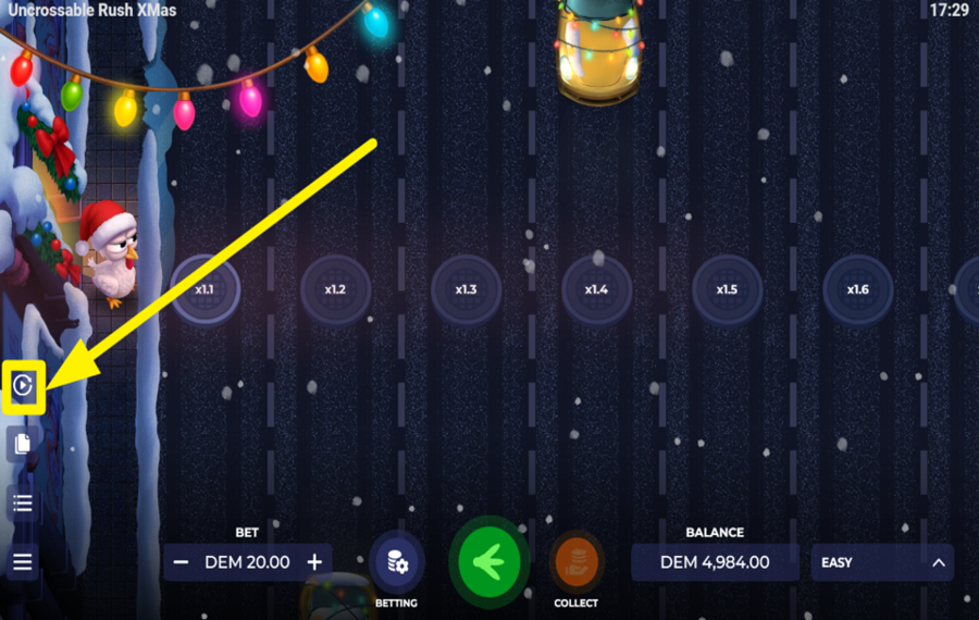 Uncrossable Rush Xmas UTILIZE AUTOPLAY.