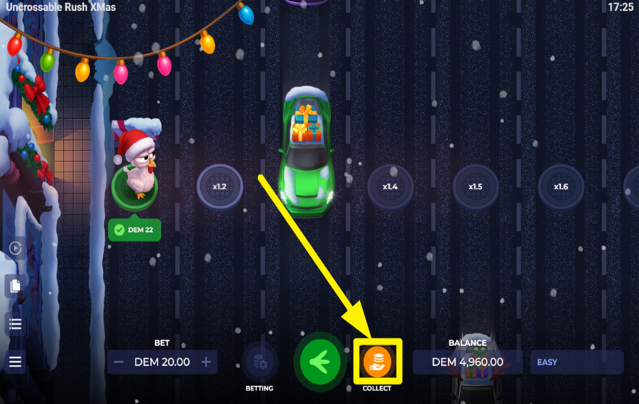 Uncrossable Rush Xmas SECURE YOUR WINNINGS.