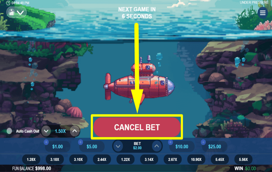 Under Pressure ОТМЕНИТЕ СТАВКИ.