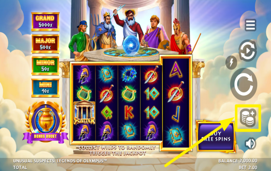 Unusual Suspects Legends of Olympus FAI LA TUA SCOMMESSA.