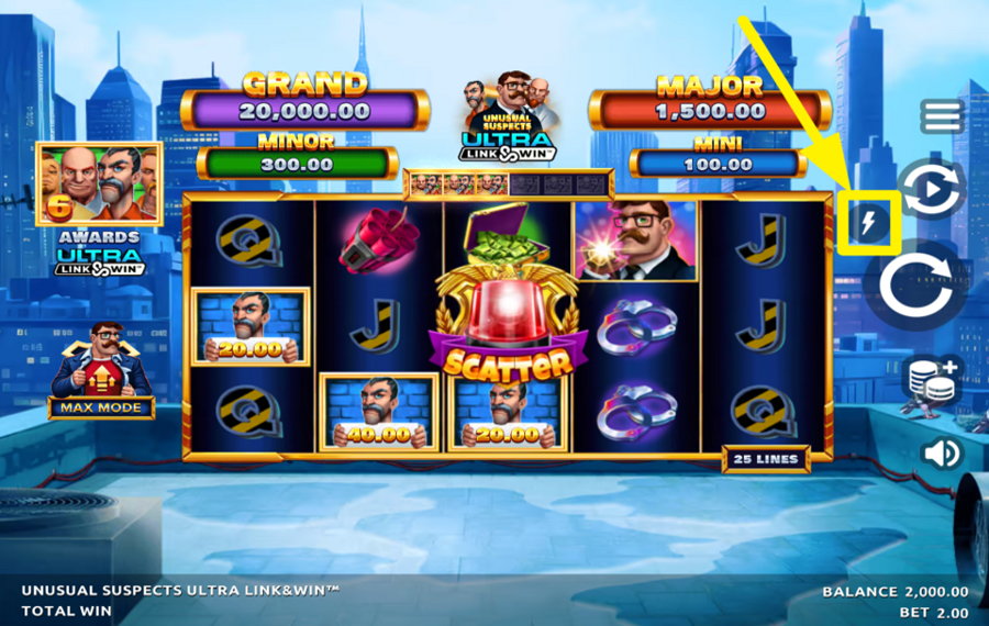 Unusual Suspects Ultra Link and Win ATTIVA LA MODALITÀ TURBO!