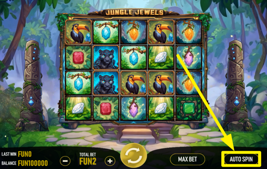 Urgent Games Jungle Jewels ВКЛЮЧИТЬ АВТОМАТИЧЕСКОЕ ОТЖИМАНИЕ.