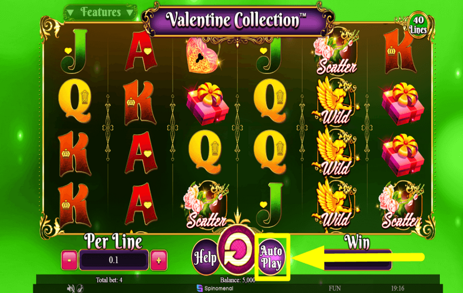 Valentine Collection 40 Lines PROCEDER CON LA REPRODUCCIÓN AUTOMÁTICA.