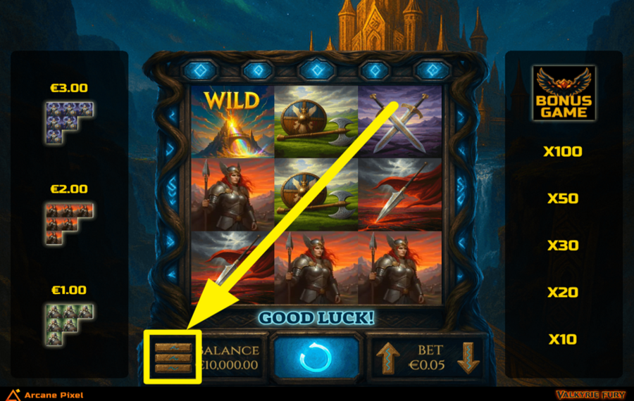 Valkyrie Fury GIRAR LOS CARRETES AUTOMÁTICAMENTE.