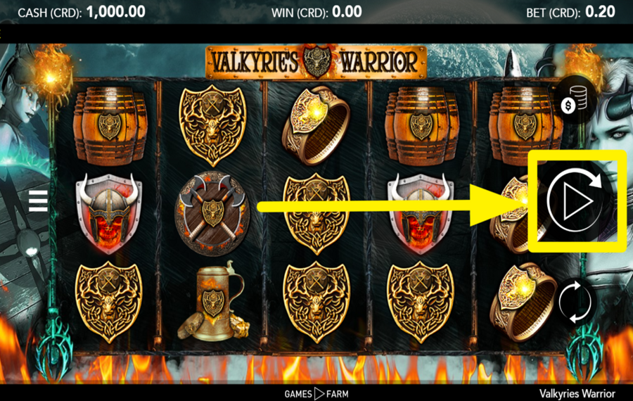 Valkyries Warrior SPIN FOR VICTORY!