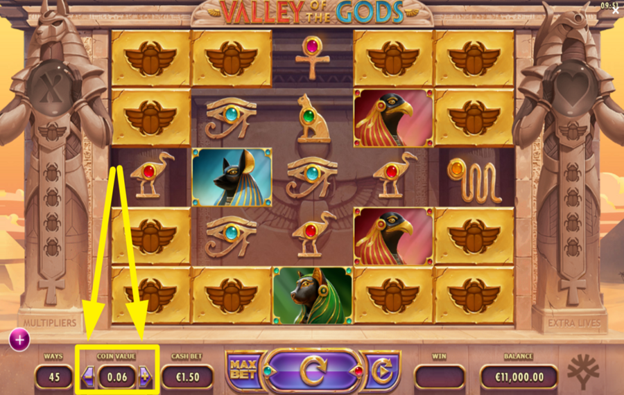 Valley of the Gods ESTABLEZCA UN VALOR DE MONEDA.