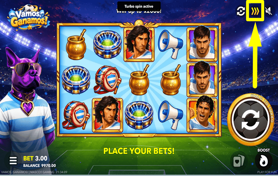Vamos Ganamos УСКОРЬТЕ ИГРУ.