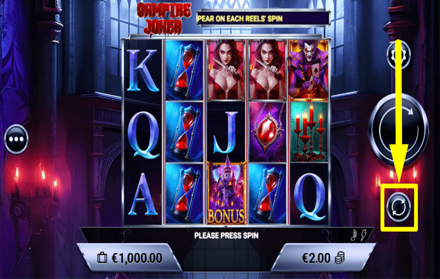 Vampire Joker CHOOSE AUTOPLAY.