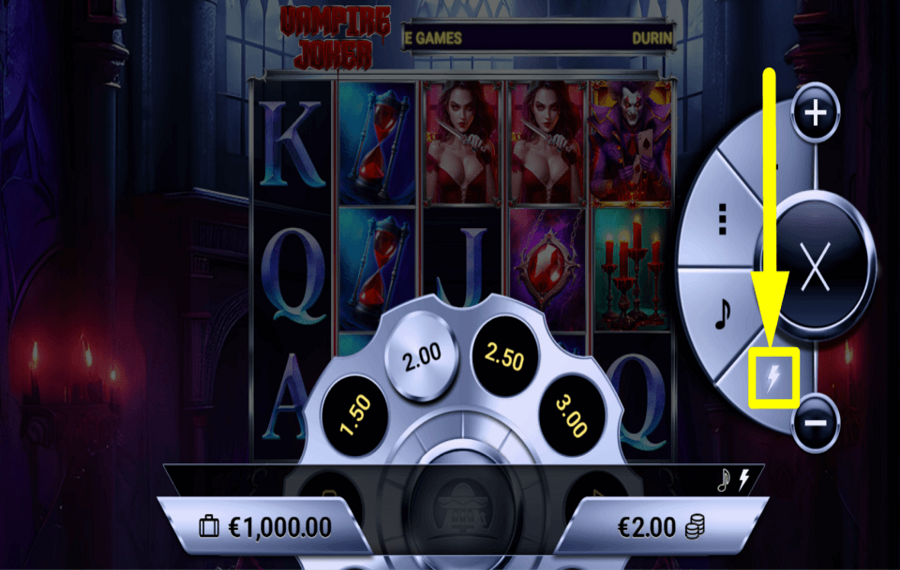 Vampire Joker CHANGE SPIN SPEED.