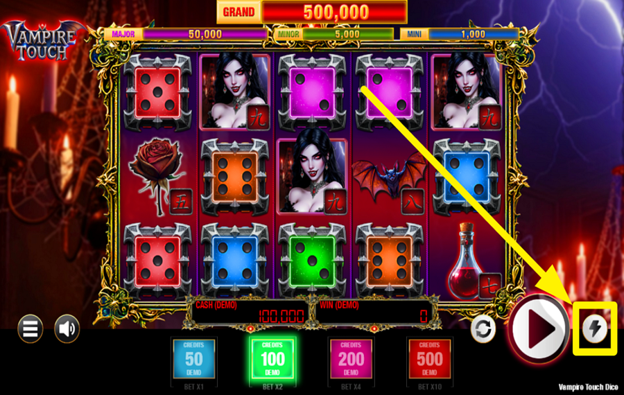 Vampire Touch Dice ゲームをさらに盛り上げよう。