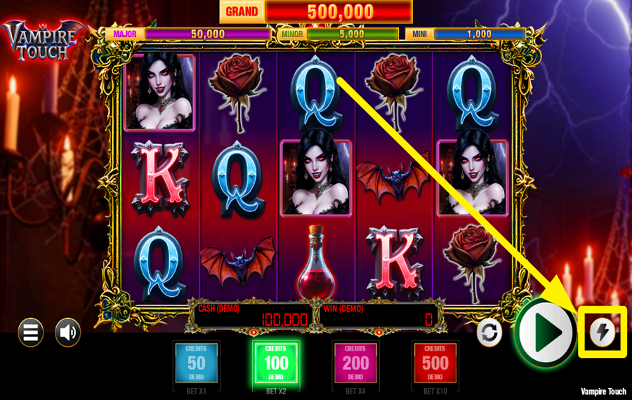 Vampire Touch スピードを上げろ。