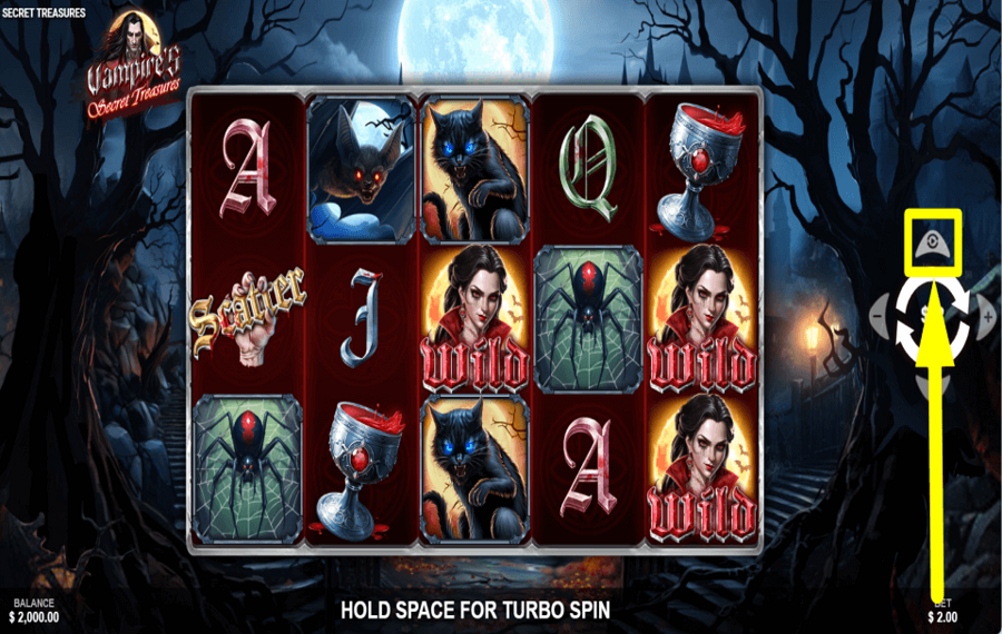 Vampires Secret Treasures VERWENDEN SIE AUTOMATISCHE SPINS.