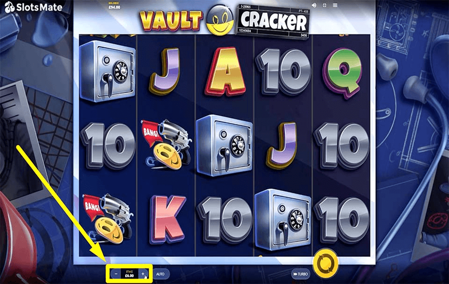 Vault Cracker Choose your bet amount.