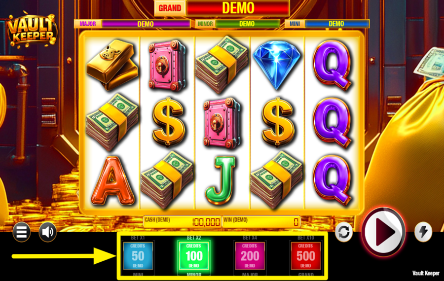 Vault Keeper ADJUST YOUR STAKE.