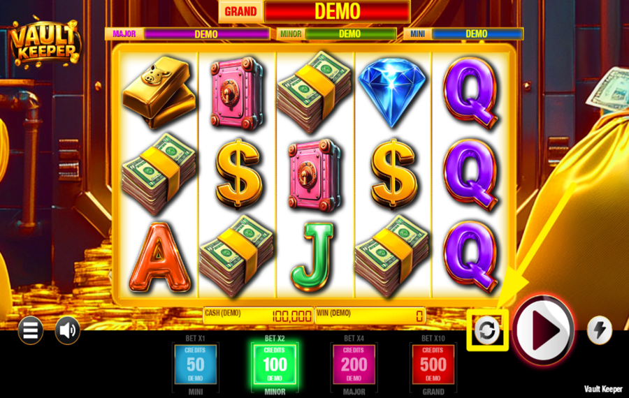 Vault Keeper TRIGGER AUTOMATIC PLAY.