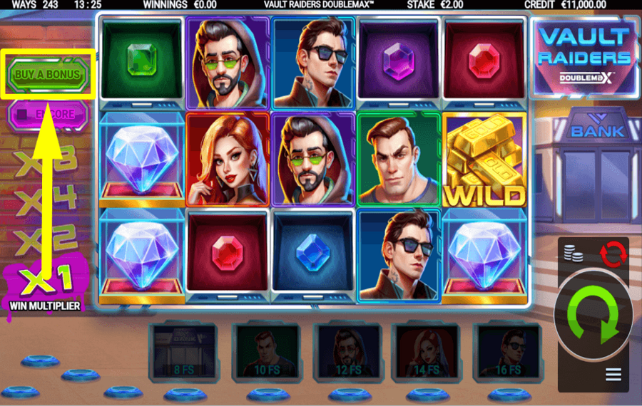 Vault Raiders DoubleMax RÉCLAMEZ LE BONUS.