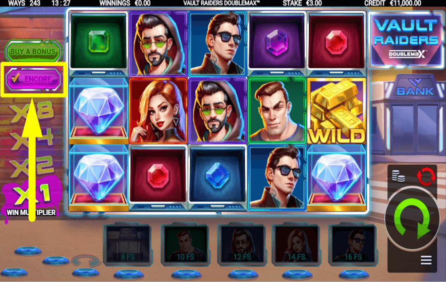 Vault Raiders DoubleMax CHANGEZ VOTRE CHANCE.