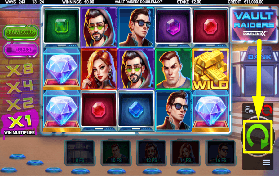 Vault Raiders DoubleMax COMMENCEZ À JOUER.