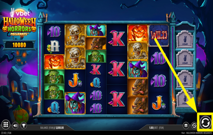 VBET Halloween Horrors Megaways SPIN TO WIN!