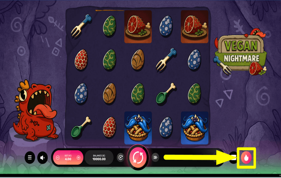 Vegan Nightmare ACTIVATE HOT SPINS.