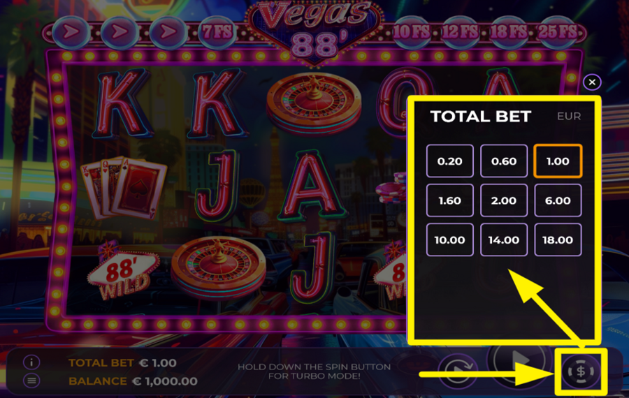 Vegas 88 DÉCIDEZ DE VOTRE PARI.