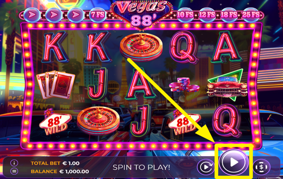 Vegas 88 FAITES TOURNER LES BOBINES.