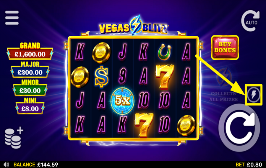 Vegas Blitz TURN ON TURBO MODE.