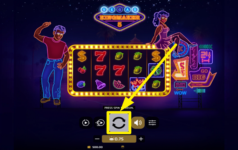 Vegas Kingmaker 5 JUEGA EL JUEGO.