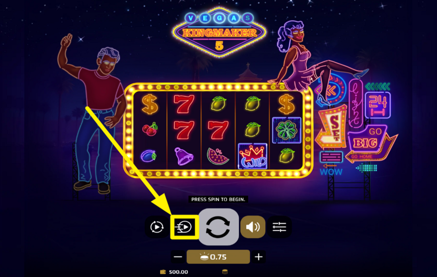 Vegas Kingmaker 5 CAMBIAR LA VELOCIDAD.