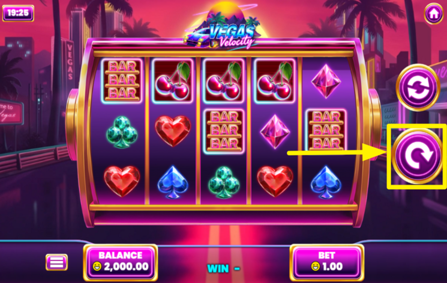 Vegas Velocity ВРАЩАЙТЕ БАРАБАНОВЫ.