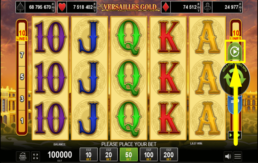 Versailles Gold PLAY THE GAME AUTOMATICALLY.