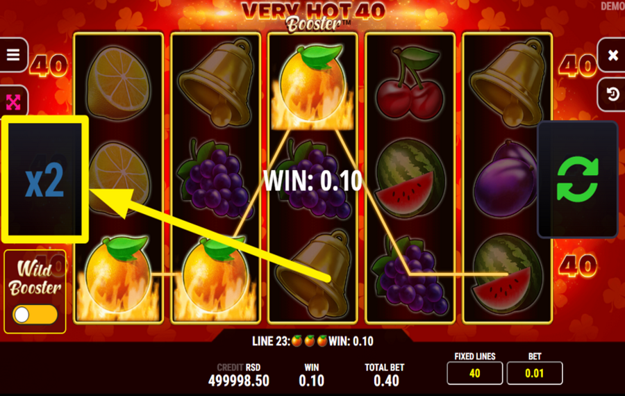 Very Hot 40 Booster TEST YOUR FORTUNE.