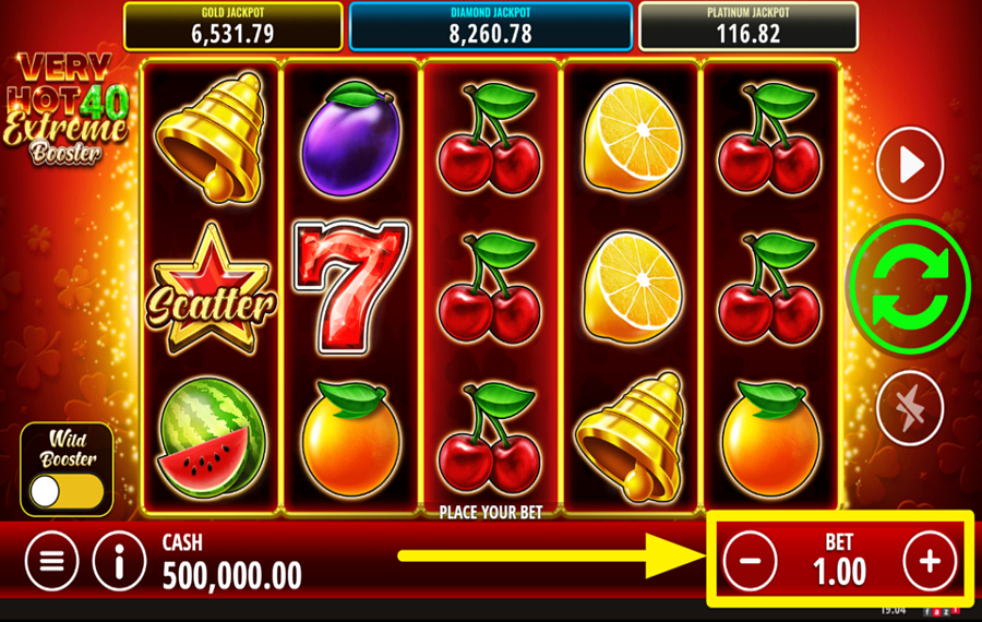 Very Hot 40 Extreme Booster ASSIGN A BET VALUE.