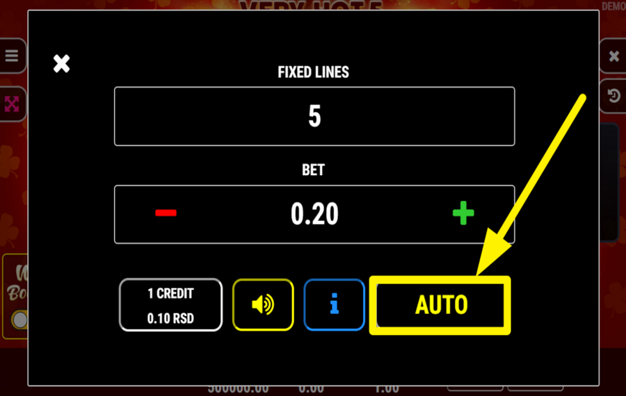 Very Hot 5 Booster USE THE AUTOPLAY FEATURE.