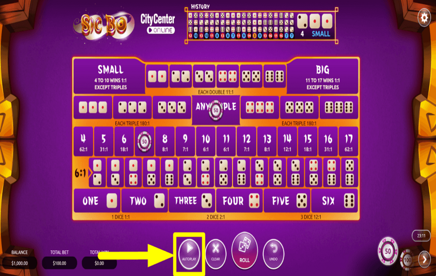 Vibra Gaming Sic Bo PROCEDI AUTOMATICAMENTE.