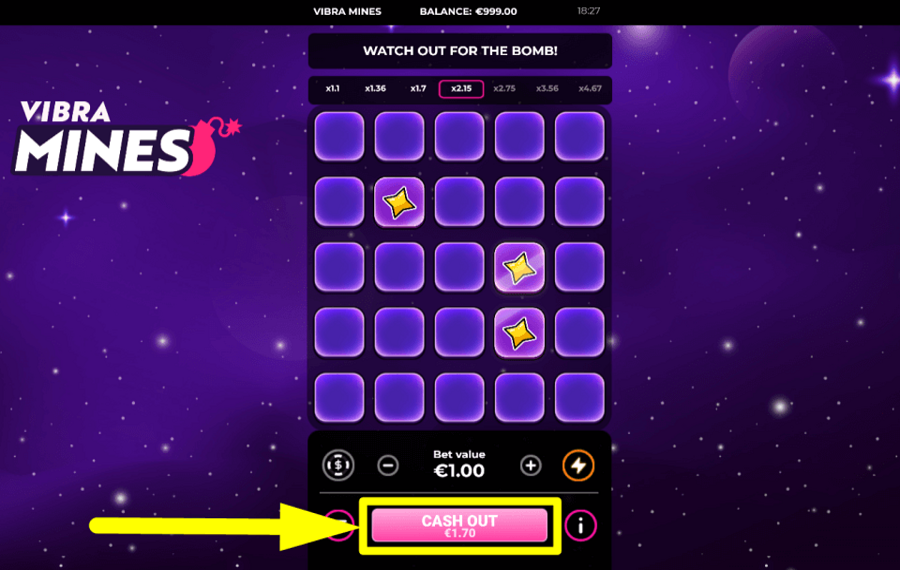 Vibra Mines ACCUMULA LE RICOMPENSE.