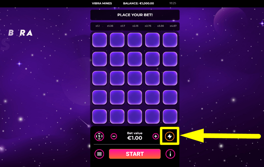 Vibra Mines ACCELERA IL RITMO.