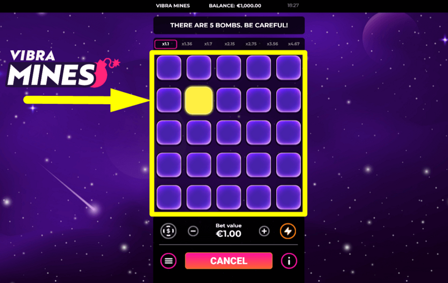 Vibra Mines PREVEDI PER VINCERE.