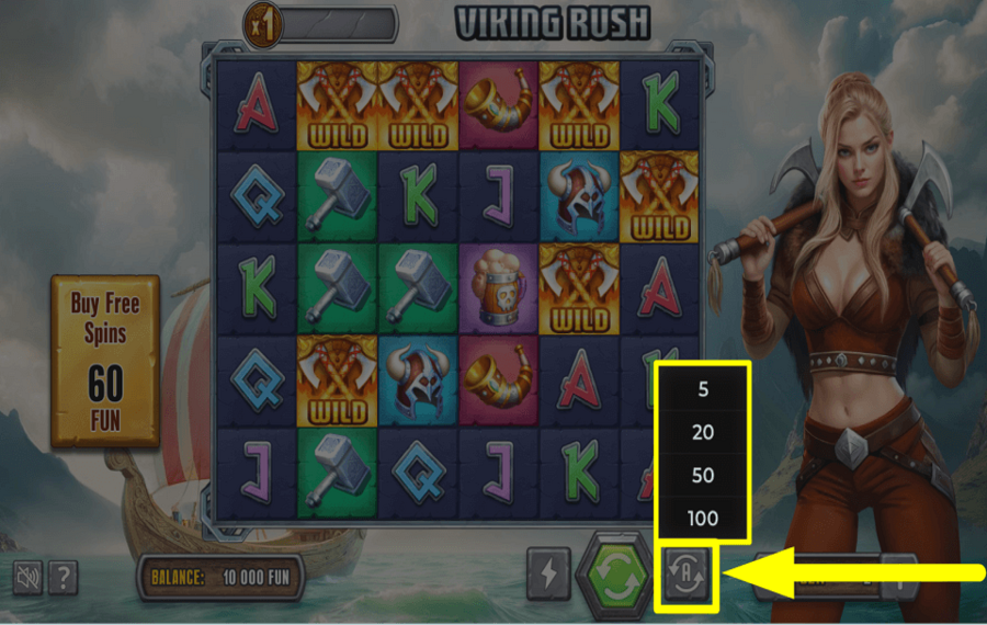 Viking Rush TOURNER AUTOMATIQUEMENT.