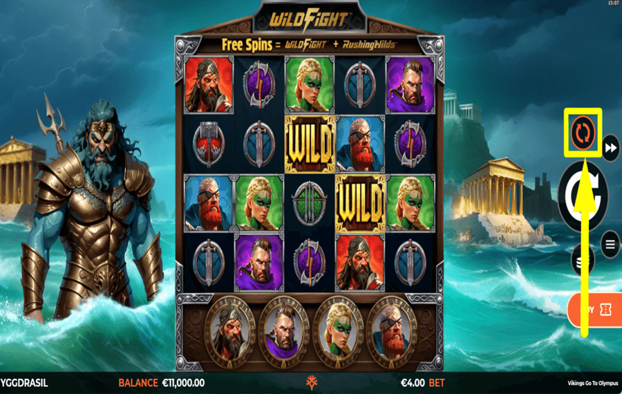 Vikings Go To Olympus WildFight RushingWilds CONTINUE AUTOMATICALLY.