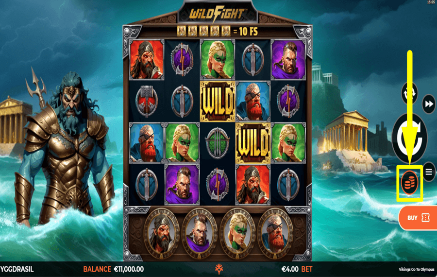 Vikings Go To Olympus WildFight RushingWilds CHOOSE THE WAGER.