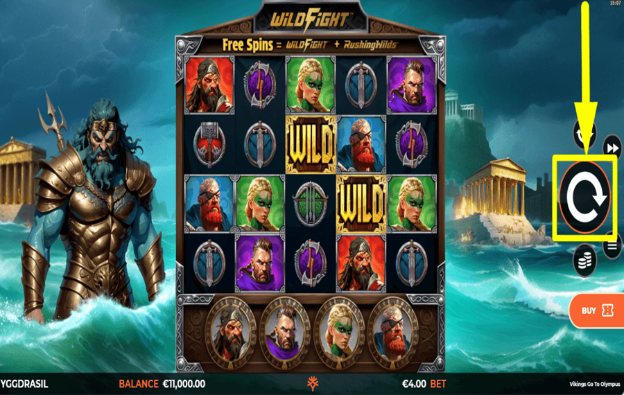 Vikings Go To Olympus WildFight RushingWilds COLLECT REWARDS.